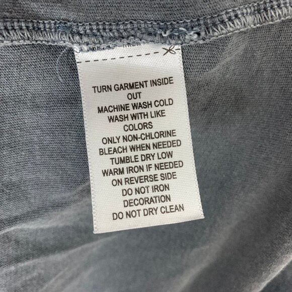 RRL Logo T-shirt Gray Men's XL Ralph Lauren Double RL Distressed - Picture 7 of 10